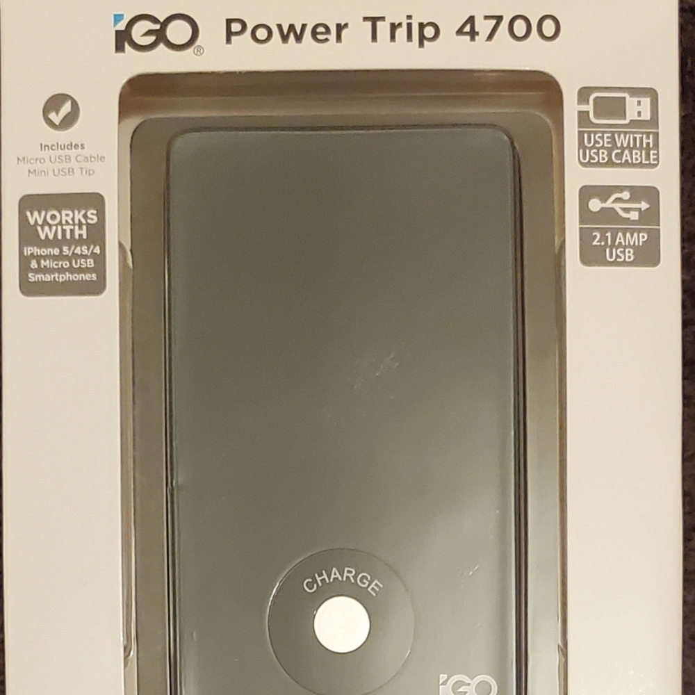 iGo Power Trip 4700 Compact iPod, iPhone, Smartphone, Tablet, etc Battery Charge